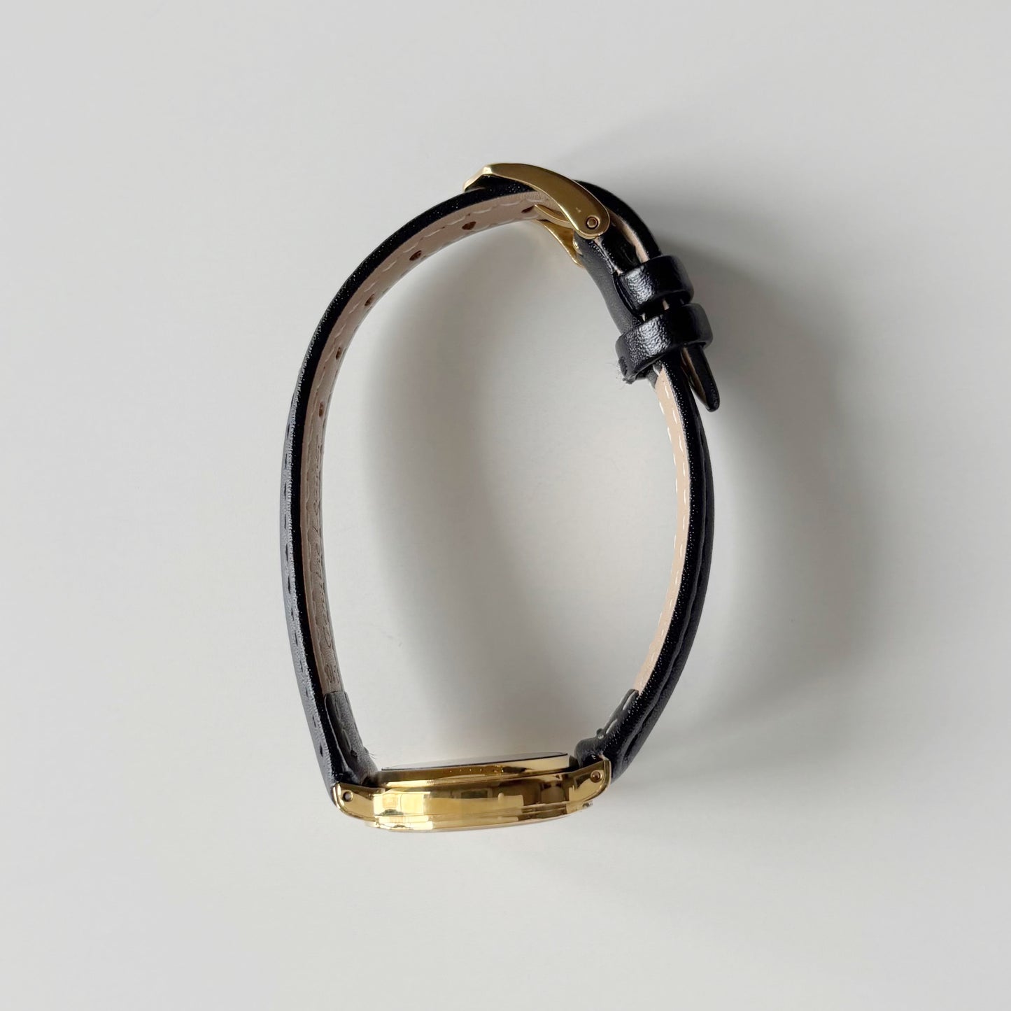 Celine 1980s Round Dial Gold Plated Watch