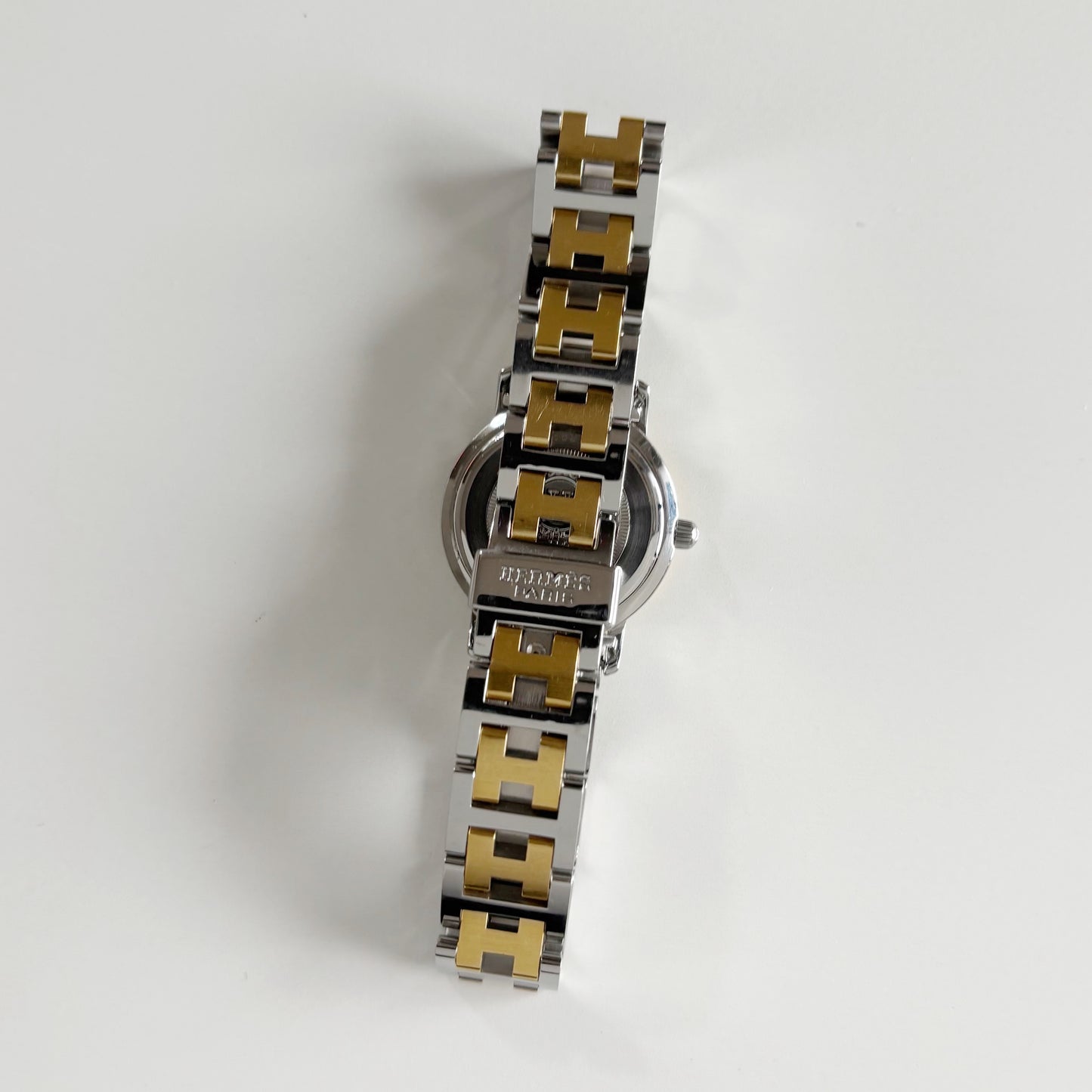 Hermes 1990s Clipper Two Tone Watch