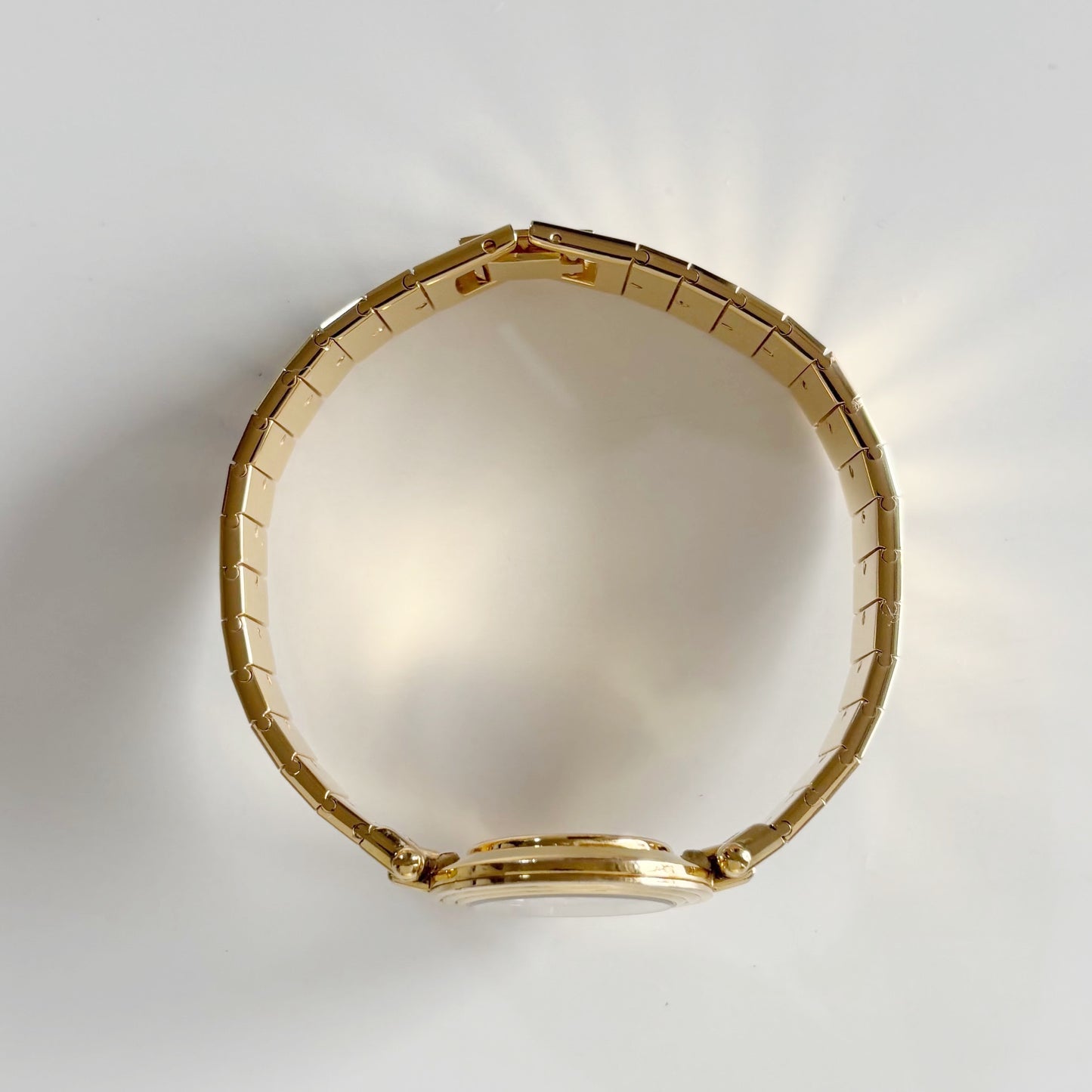 Dior 1990s Round Dial Gold Plated Watch