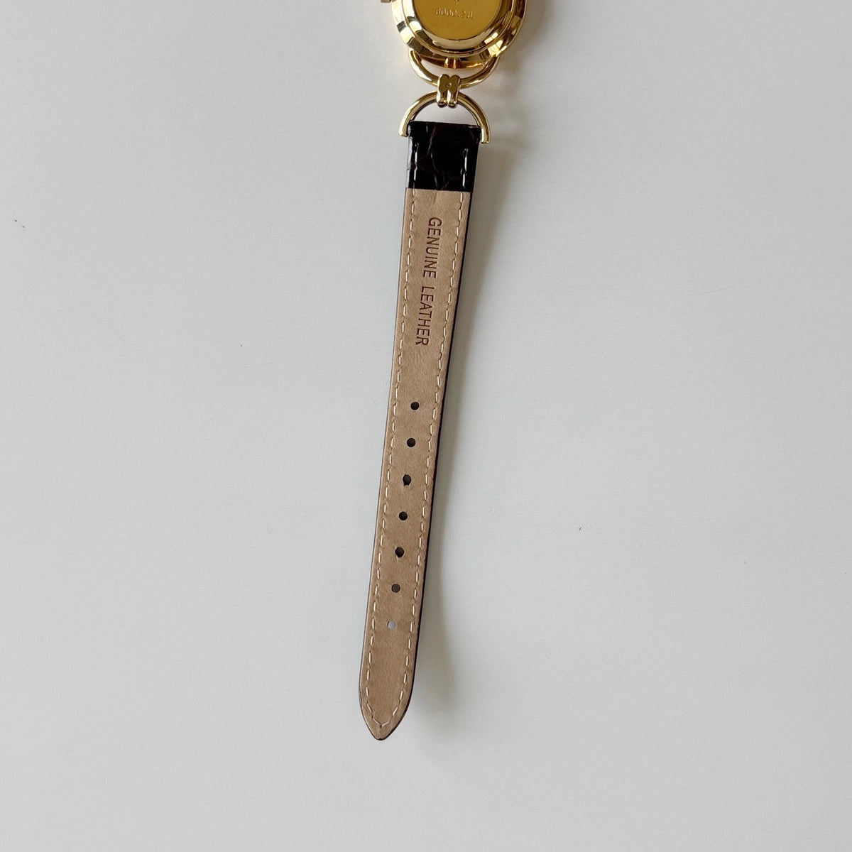 Gucci 1990s Gold Dial Horsebit Gold Plated Watch
