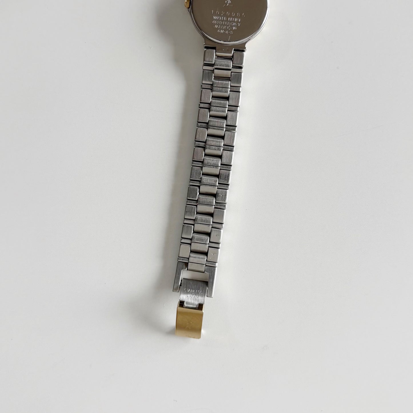 Yves Saint Laurent 1990s Round Dial Two Tone Watch