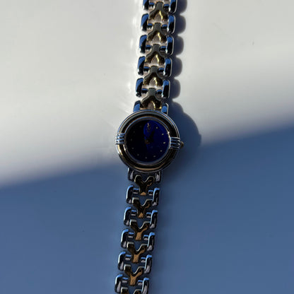 Yves Saint Laurent 1990s Round Dial Two Tone Watch