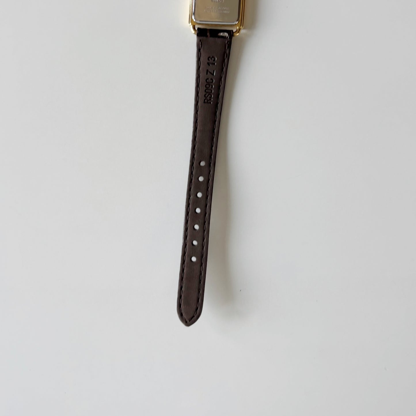 Dior 1990s CD Logo Tank Gold Plated Watch