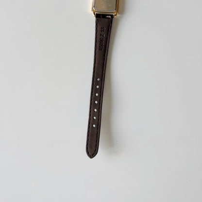 Dior 1990s CD Logo Tank Gold Plated Watch
