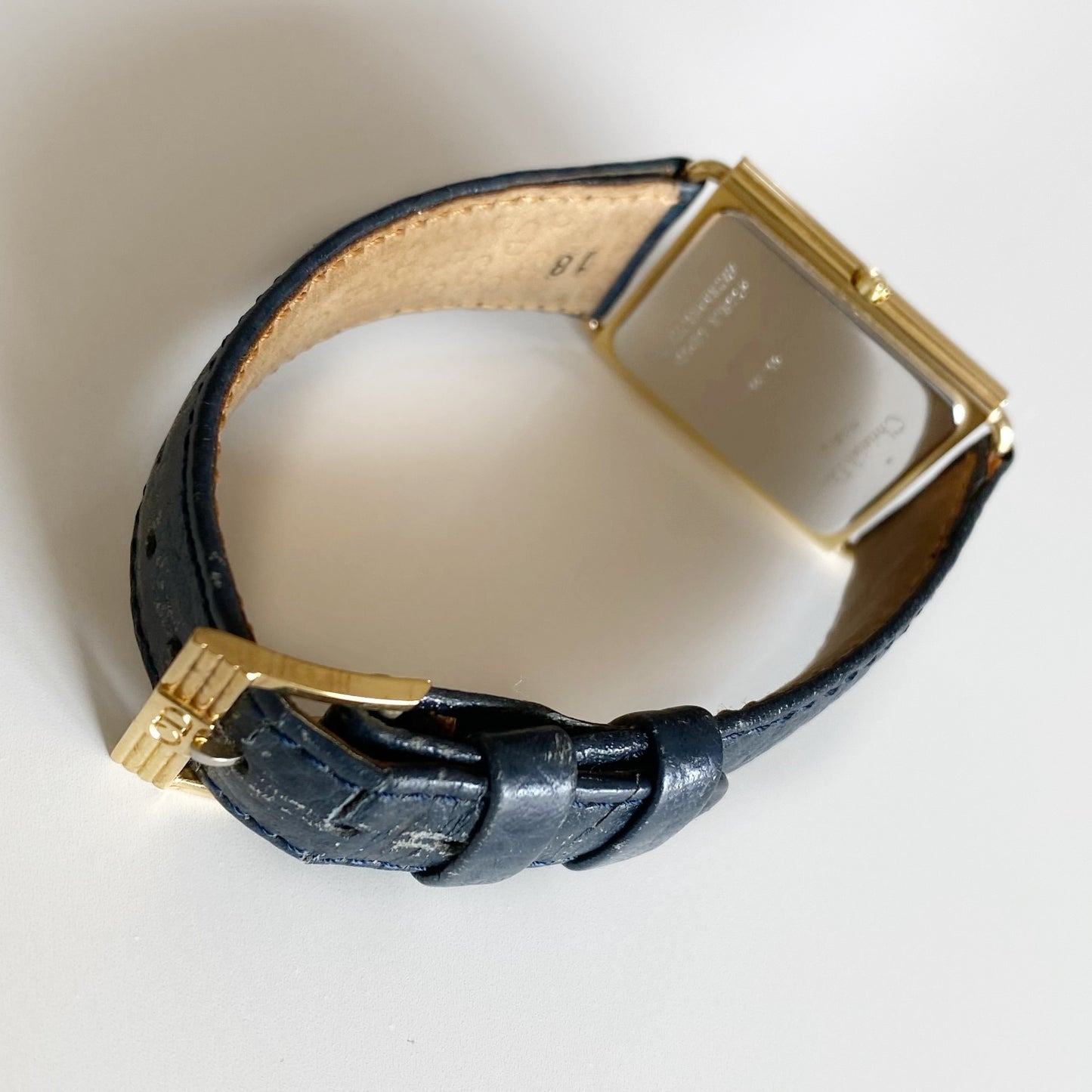 Dior 1990s CD Logo Tank Watch (Large)