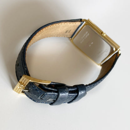 Dior 1990s CD Logo Tank Watch (Large)