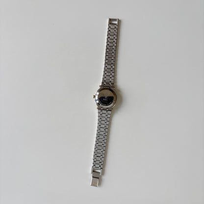 Gucci 1990s Date Round Dial Two Tone Watch