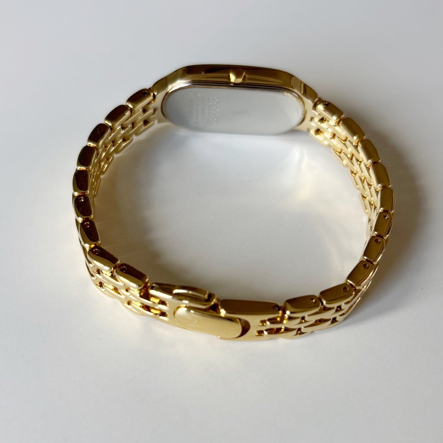Yves Saint Laurent 1990s Oval Dial Gold Plated Watch