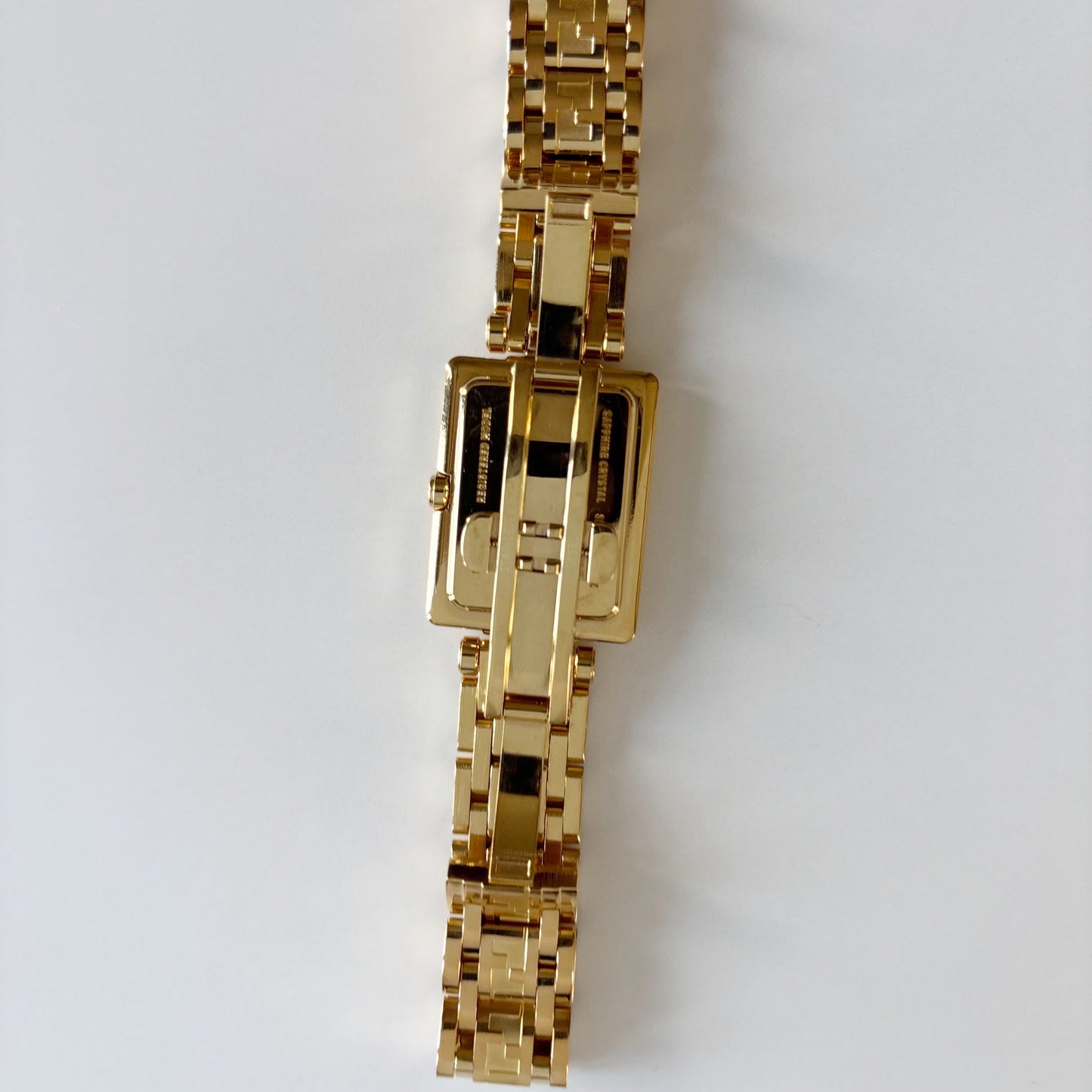 Fendi 1990s Tank Gold Plated Watch Limited Edition (only 2,500 pieces made)