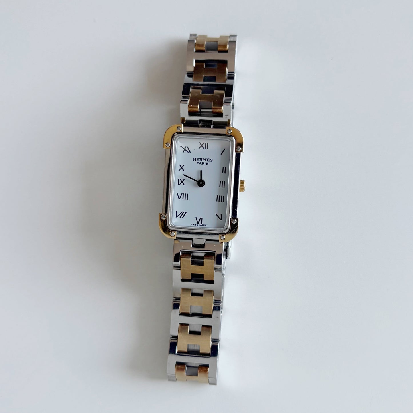 Hermes 1990s Croisier Two Tone Watch