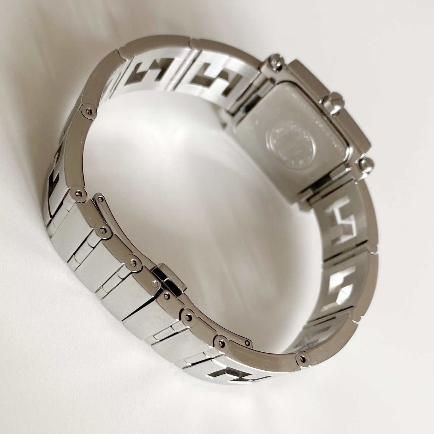 Fendi 1990s Square Dial Stainless steel Watch