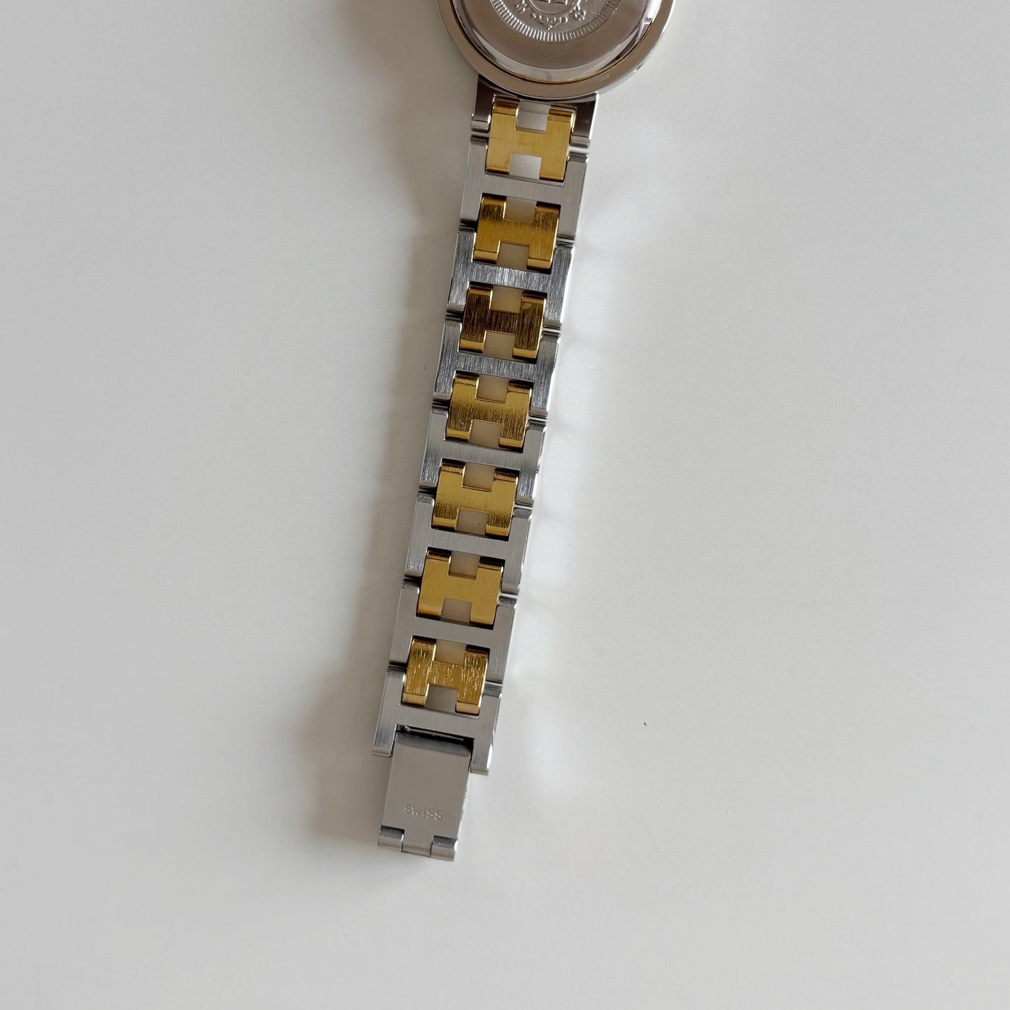 Hermes 1990s Clipper Two Tone Watch