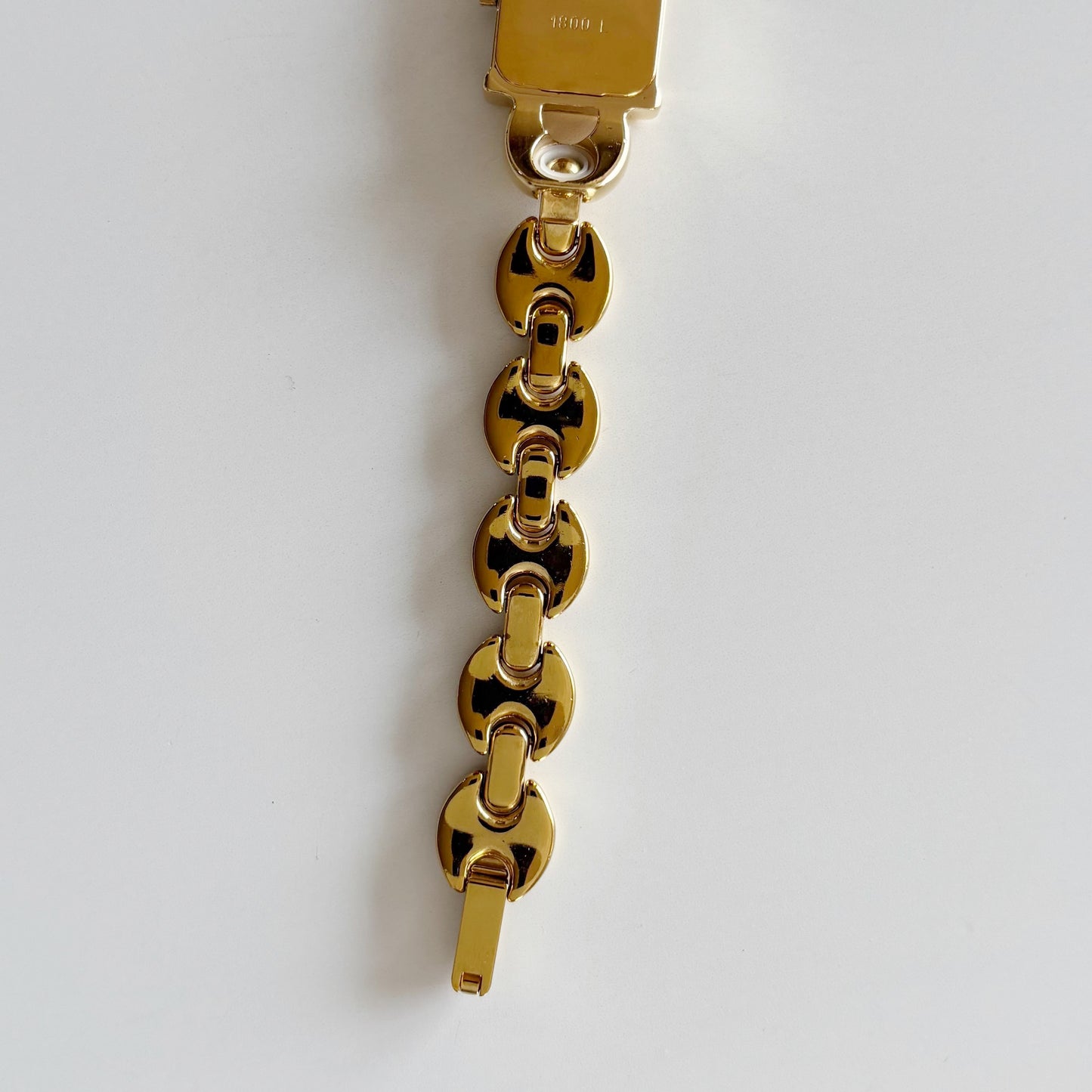 Gucci 1990s Interchangeable Strap Gold Plated Watch Watch with 3 belts, case