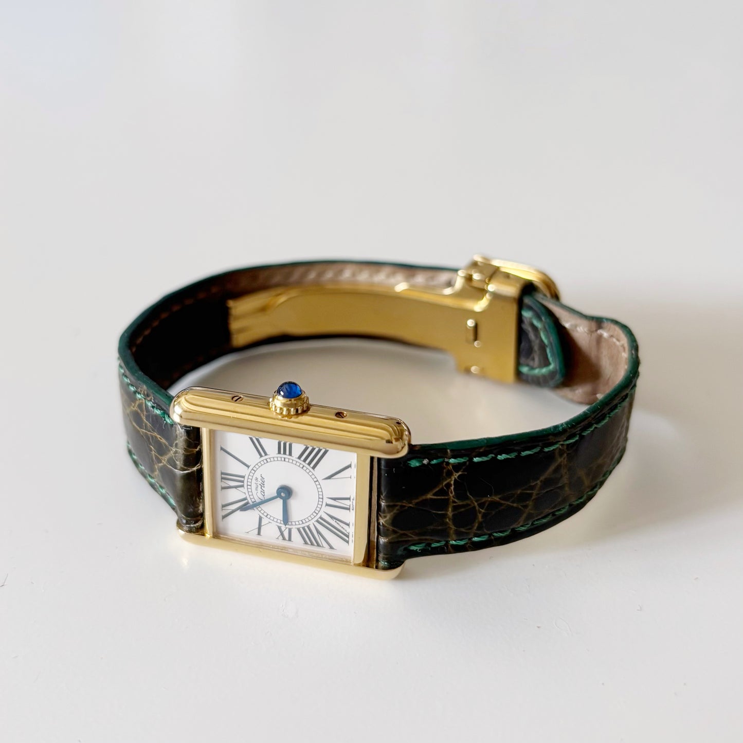 Cartier 1990s Must de Tank Opaline Watch (SM)