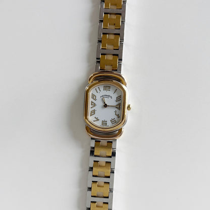 Hermes 1990s Rallye Two Tone Watch