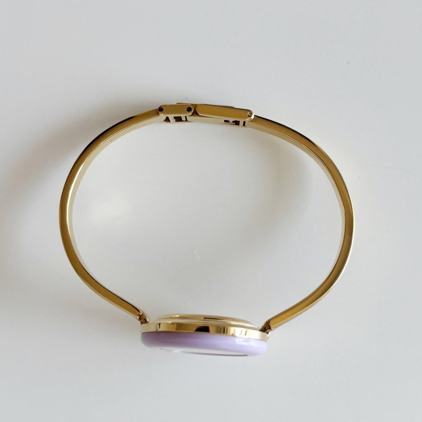 Gucci 1990s Interchangeable Bezel Gold Plated Bangle Watch with 12 bezels, case