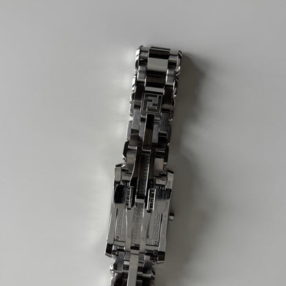 Fendi 1990s Seashell Dial Stainless steel Tank Watch