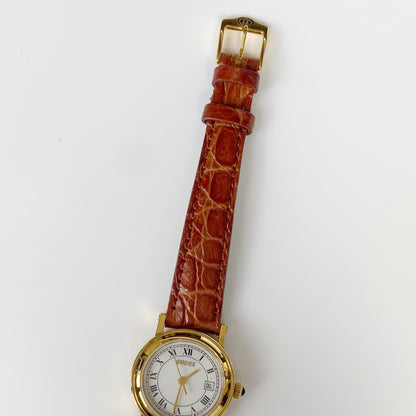 Gucci 1990s Date Round Watch (Women's)