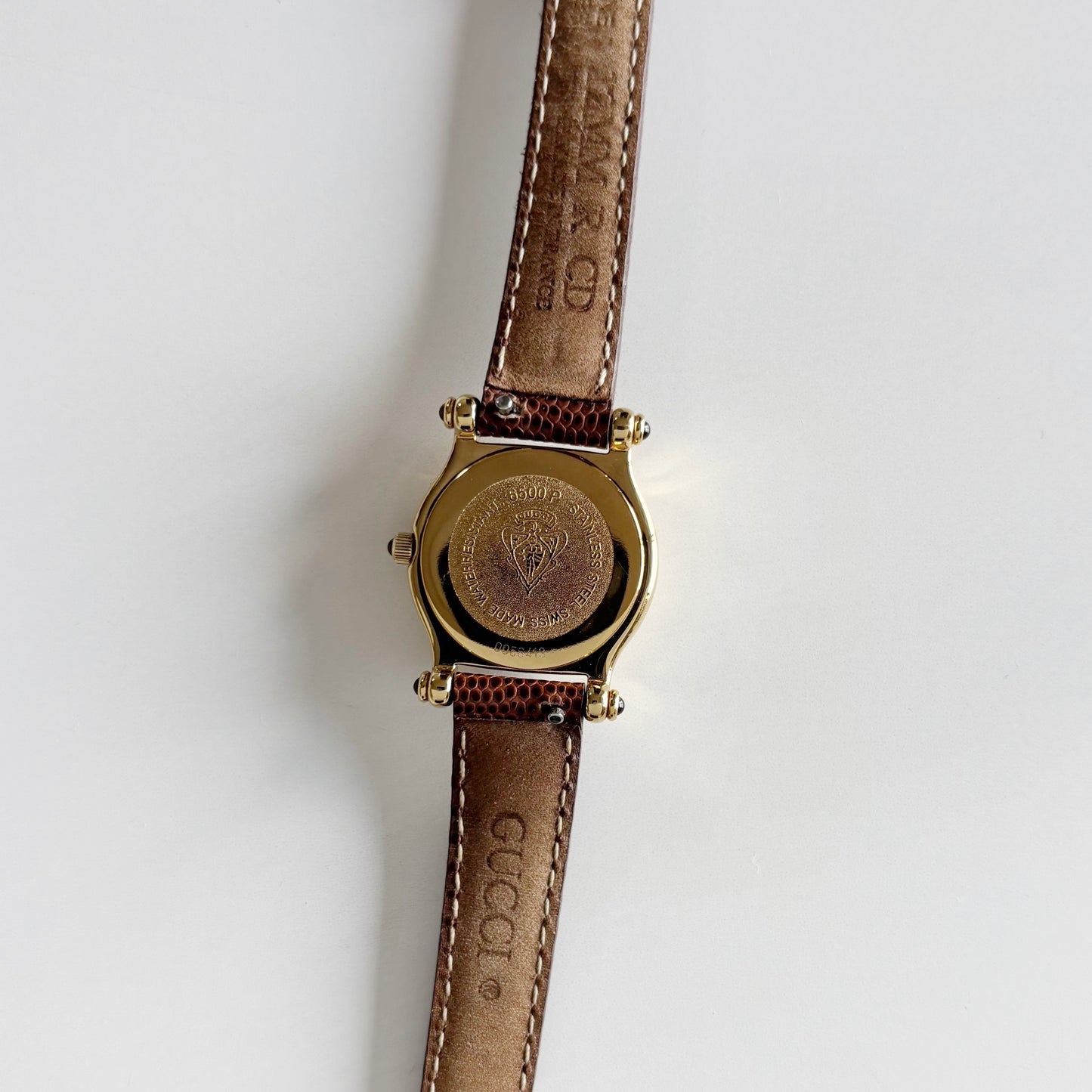 Gucci 1990s Gold Dial Gold Plated Watch