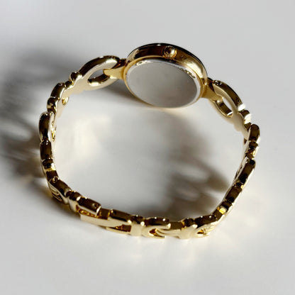 Dior 1990s Interchangeable Bezel Gold Plated Watch