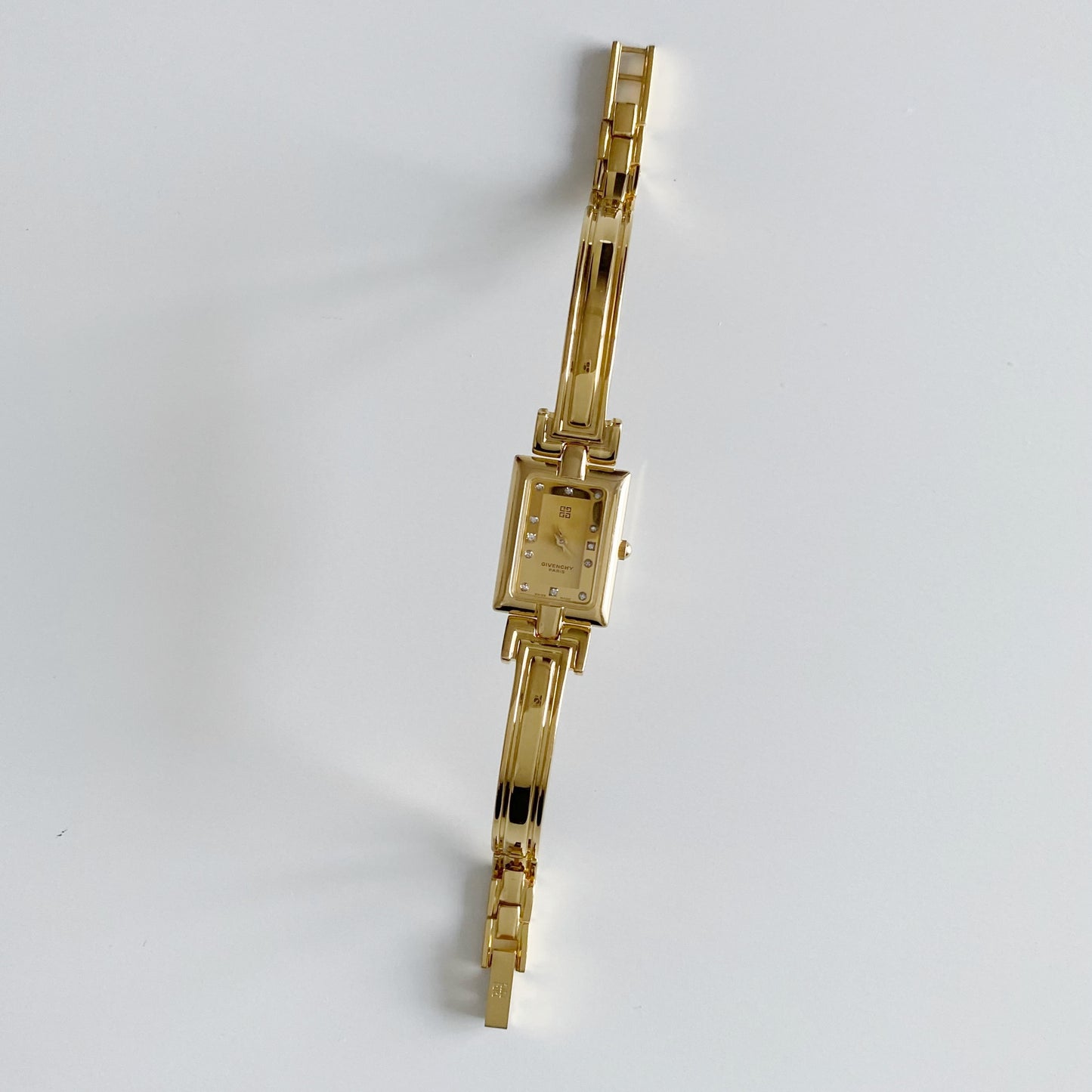 Givenchy 1990s Gold Plated Bangle Watch
