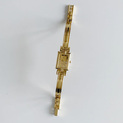 Givenchy 1990s Gold Plated Bangle Watch