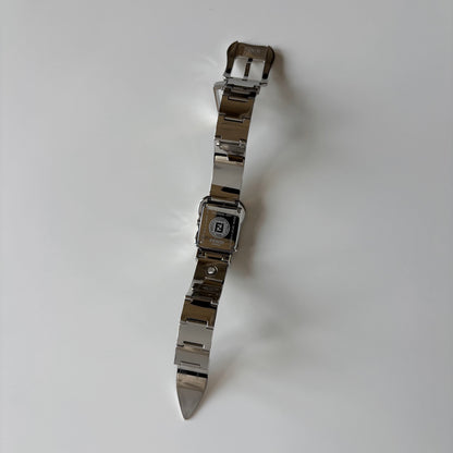 Fendi 1990s Seashell Dial Stainless steel Silver Buckle Watch