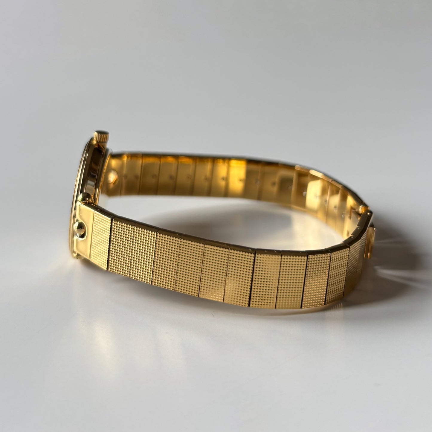 Dior 1990s Round Dial Gold Plated Watch