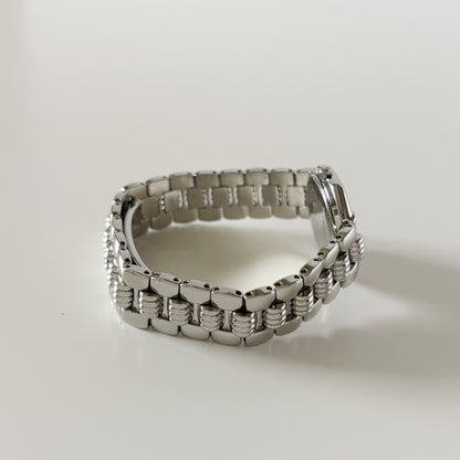 Dior 1990s Octagon Silver Watch