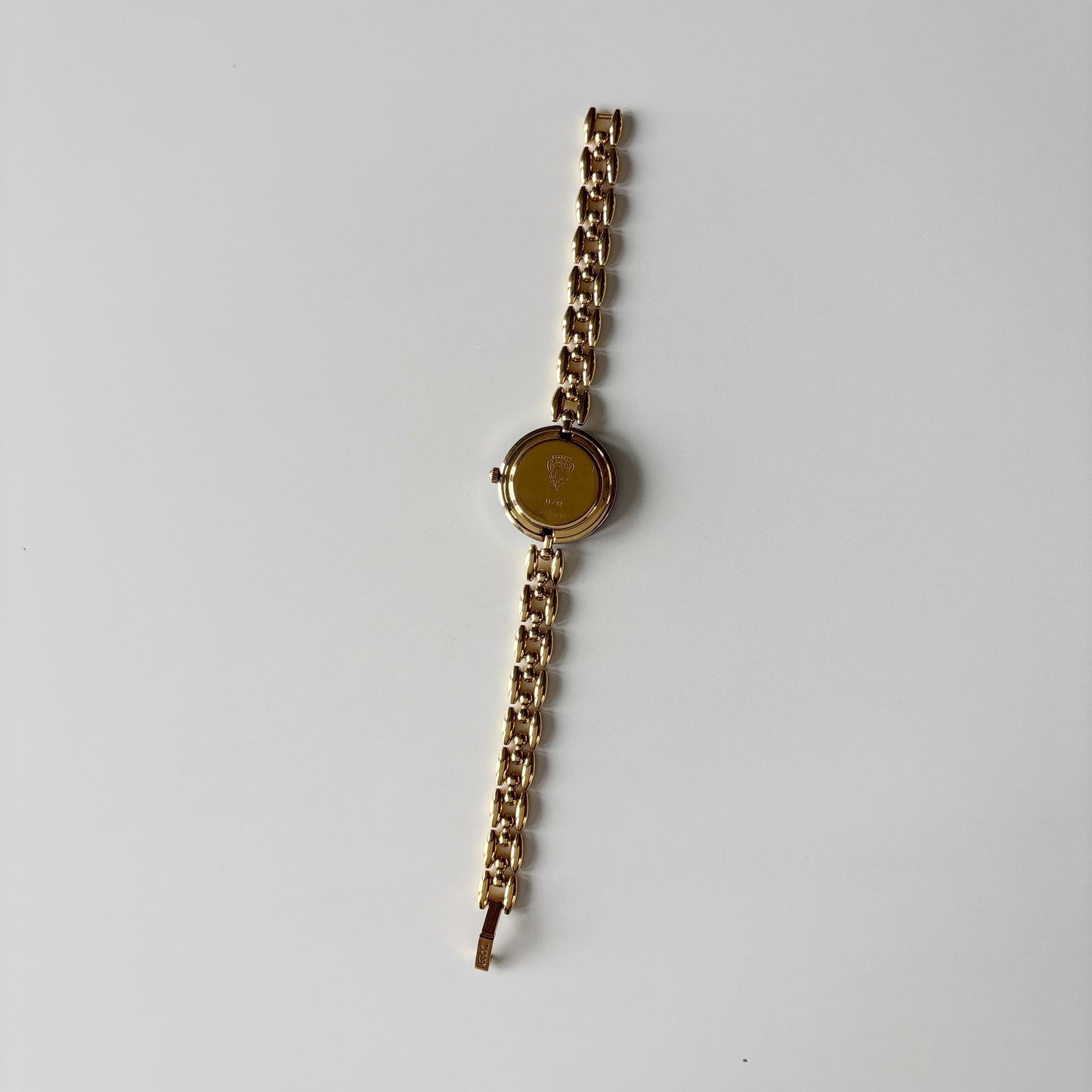 Gucci Interchangeable Bezel Gold Plated Rice Chain Watch with 6 bezels, case (168mm)