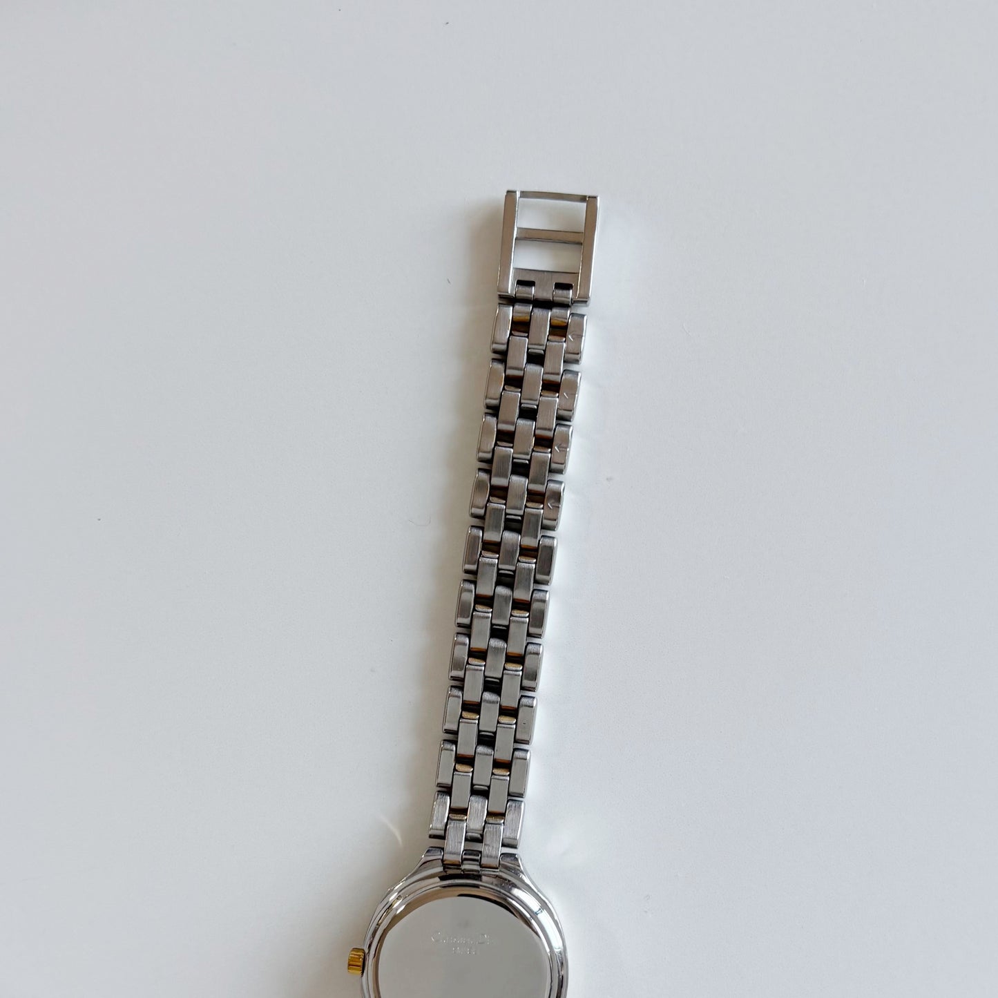Dior 1990s Date Round Dial Two Tone Watch