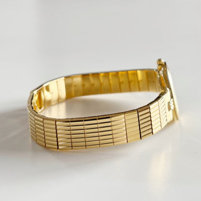 Dior 1990s Round Dial Gold Plated Watch