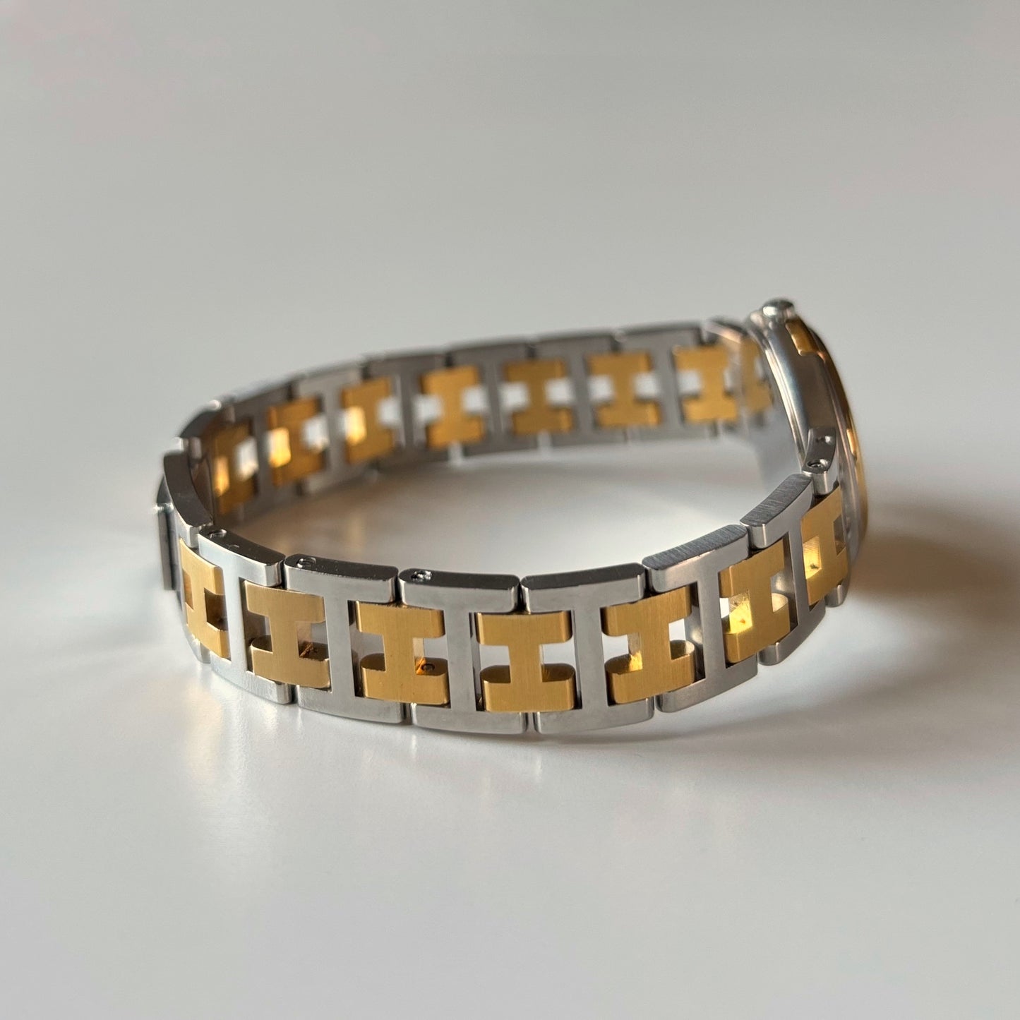 Hermes 1990s Windsor Two Tone Watch