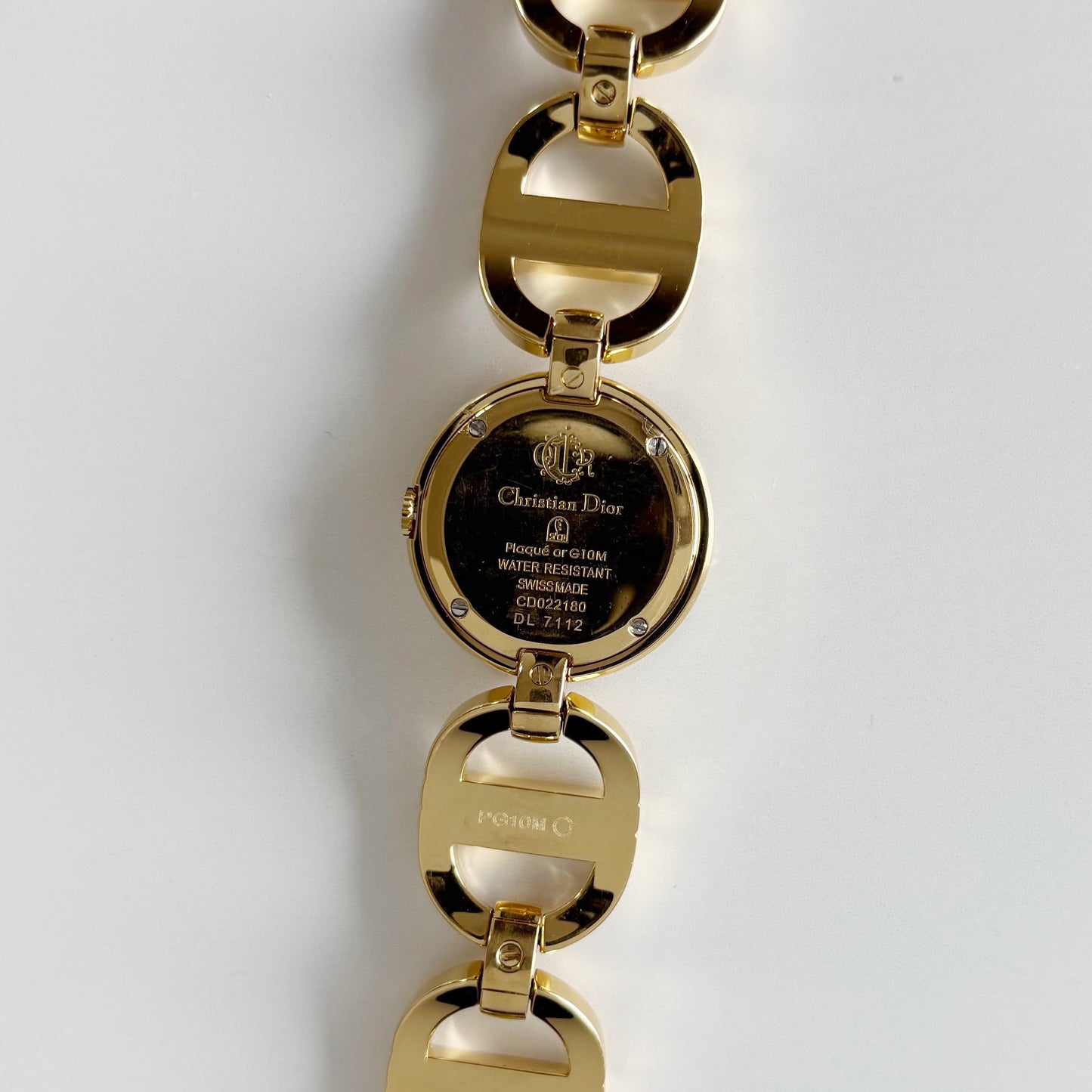 Dior Early 2000s Malice Mirror Dial Gold Plated Watch