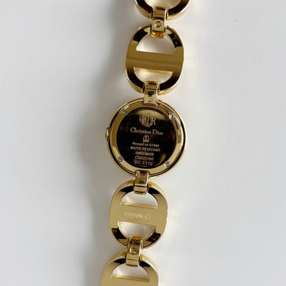 Dior Early 2000s Malice Mirror Dial Gold Plated Watch
