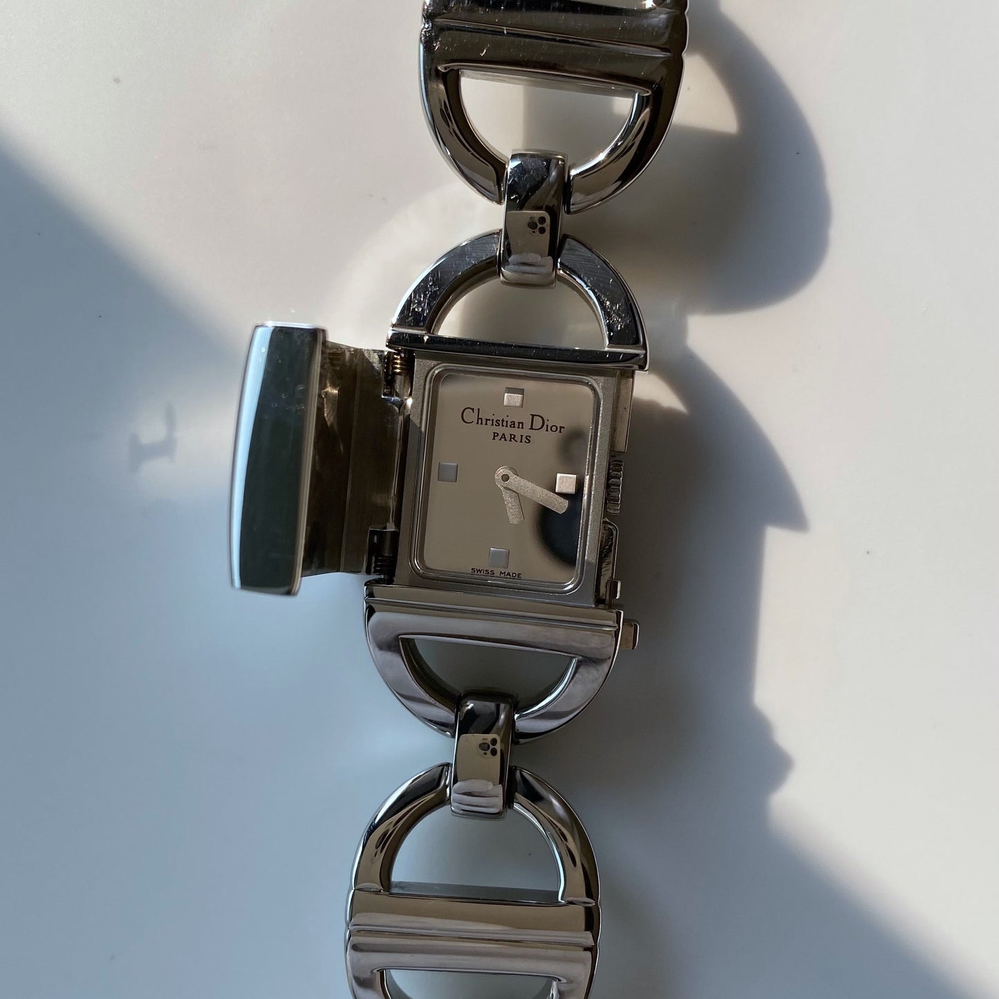 Dior Early 2000s Pandiora Mirror Dial Stainless steel Watch