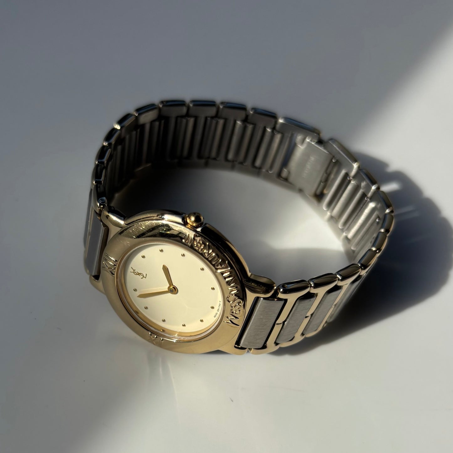 Yves Saint Laurent 1990s Two Tone Watch (Large)