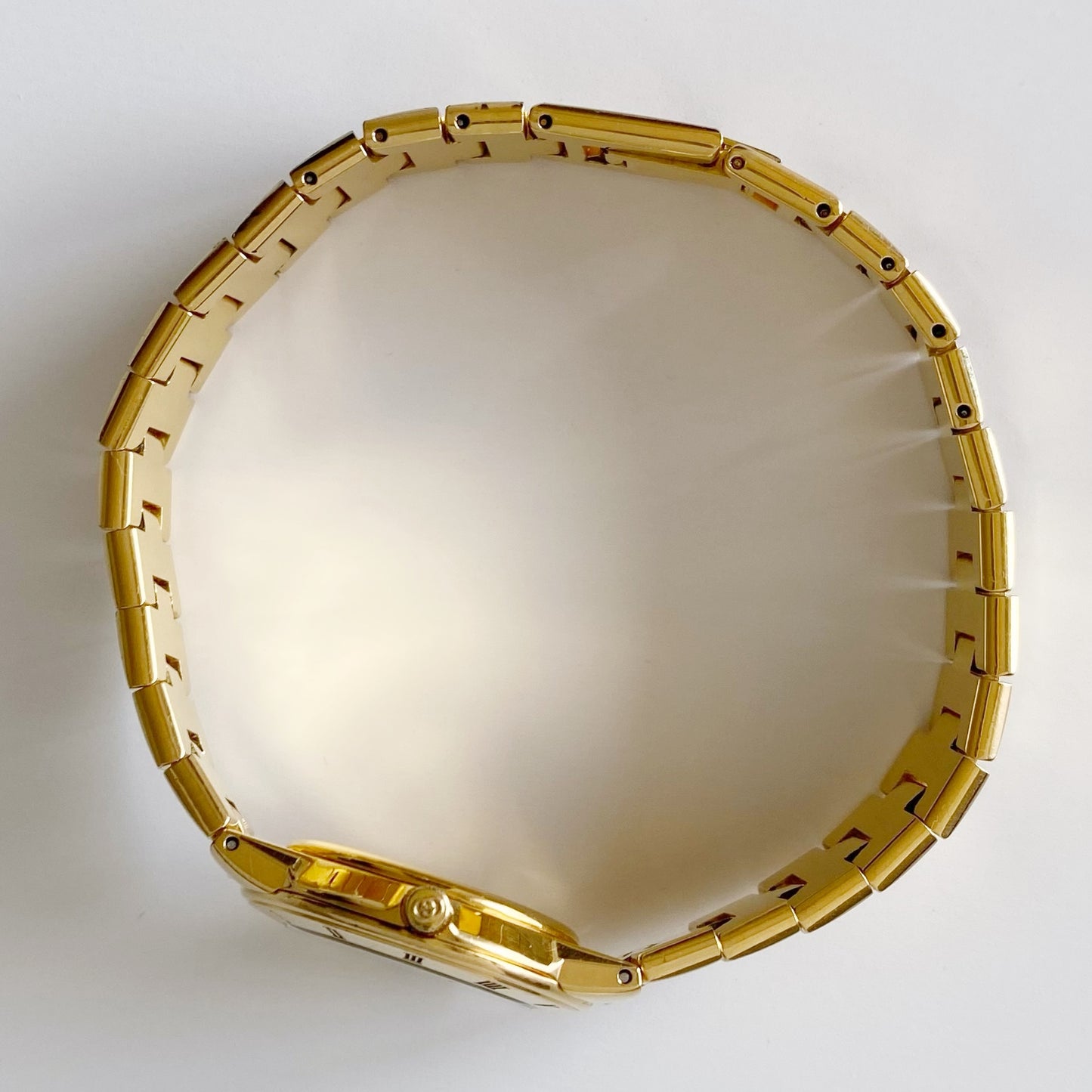 Gucci 1990s Gold Plated Round Watch
