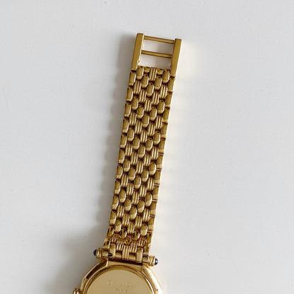 Dior 1990s Octagon Gold Plated Watch