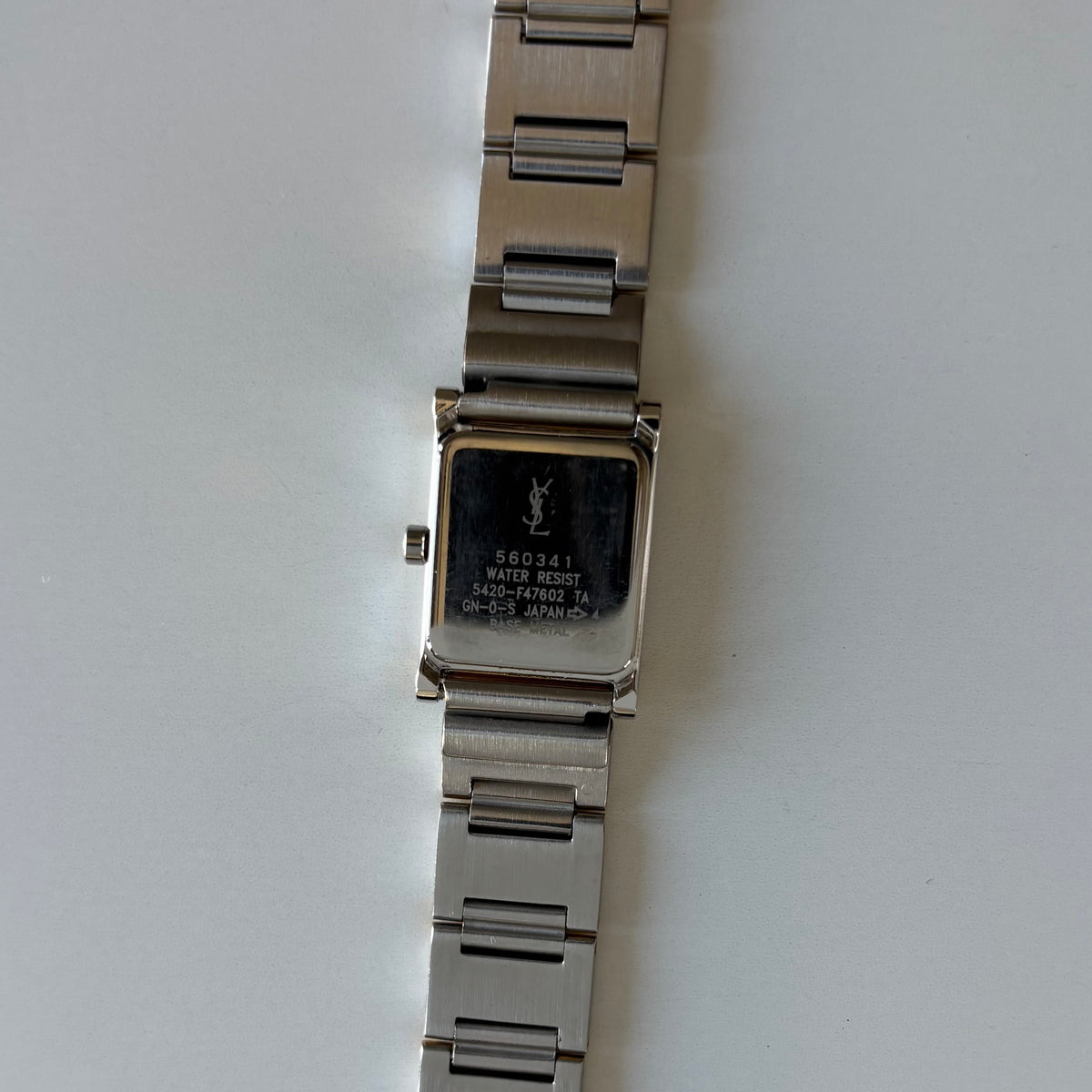 Yves Saint Laurent 1990s Square Dial Two-Tone Gold-Plated Watch