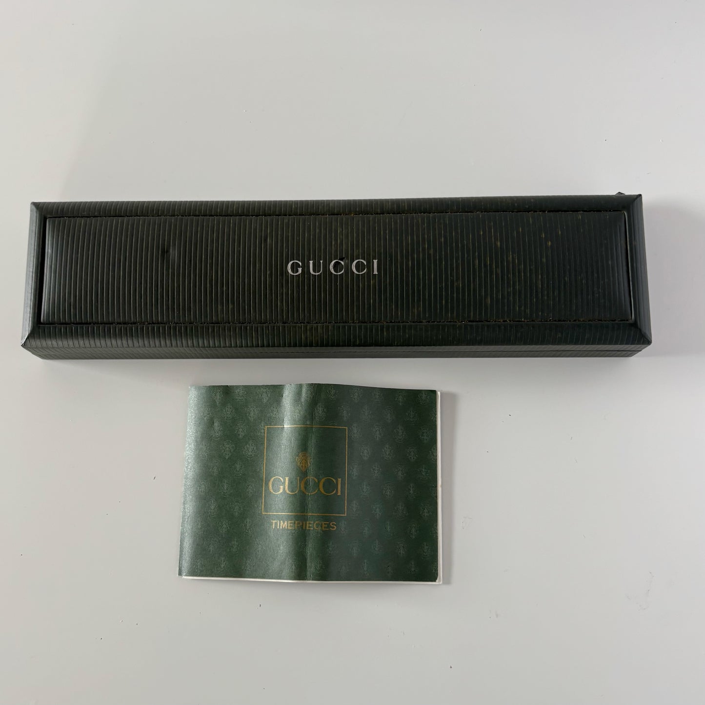 Gucci 1990s Round Dial Gold Plated Watch