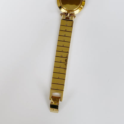 Dior 1990s Gold Plated Round Watch