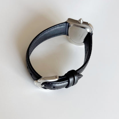Yves Saint Laurent 1990s Heart Shaped Dial Silver Watch