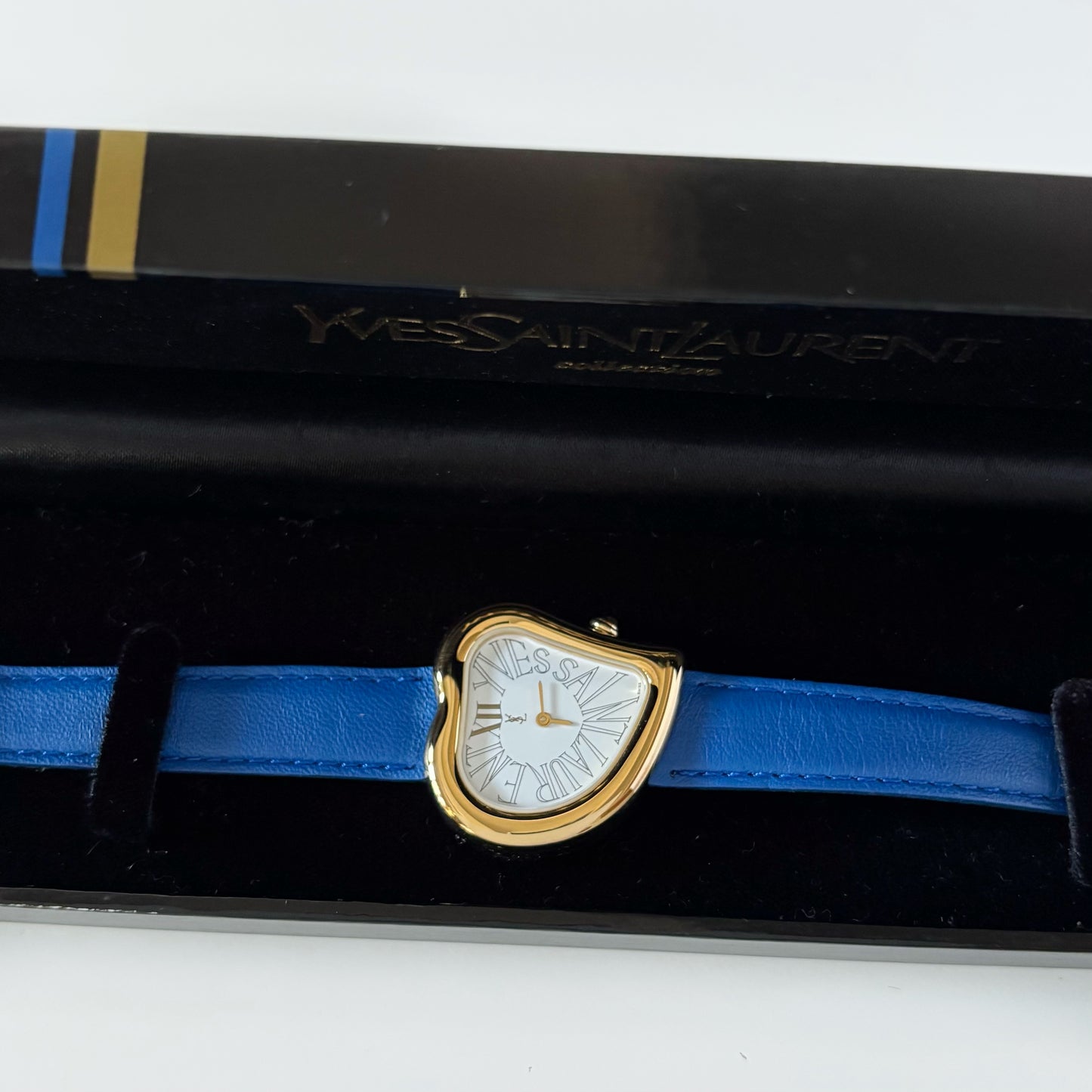 Yves Saint Laurent 1990s Heart Shaped Dial Gold Plated Watch