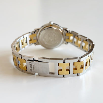 Hermes 1990s Clipper Two Tone Watch