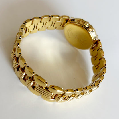 Dior 1990s Octagon Gold Plated Watch