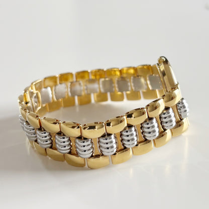 Dior 1990s Octagon Two Tone Watch (Large)