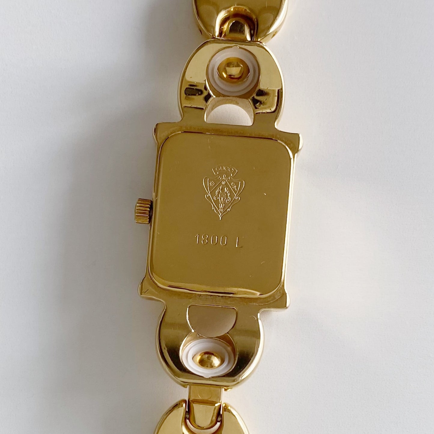 Gucci 1990s Interchangeable Belt Gold Plated Watch with 3 strap, case