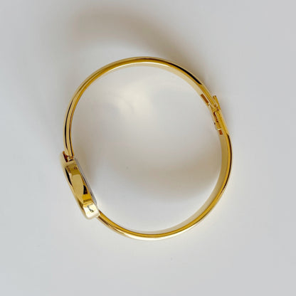 Yves Saint Laurent 1990s Heart Shaped Dial Gold Plated Watch