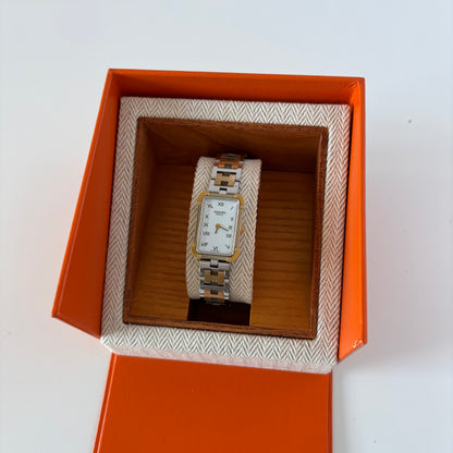 Hermes 1990s Croisier Two Tone Watch
